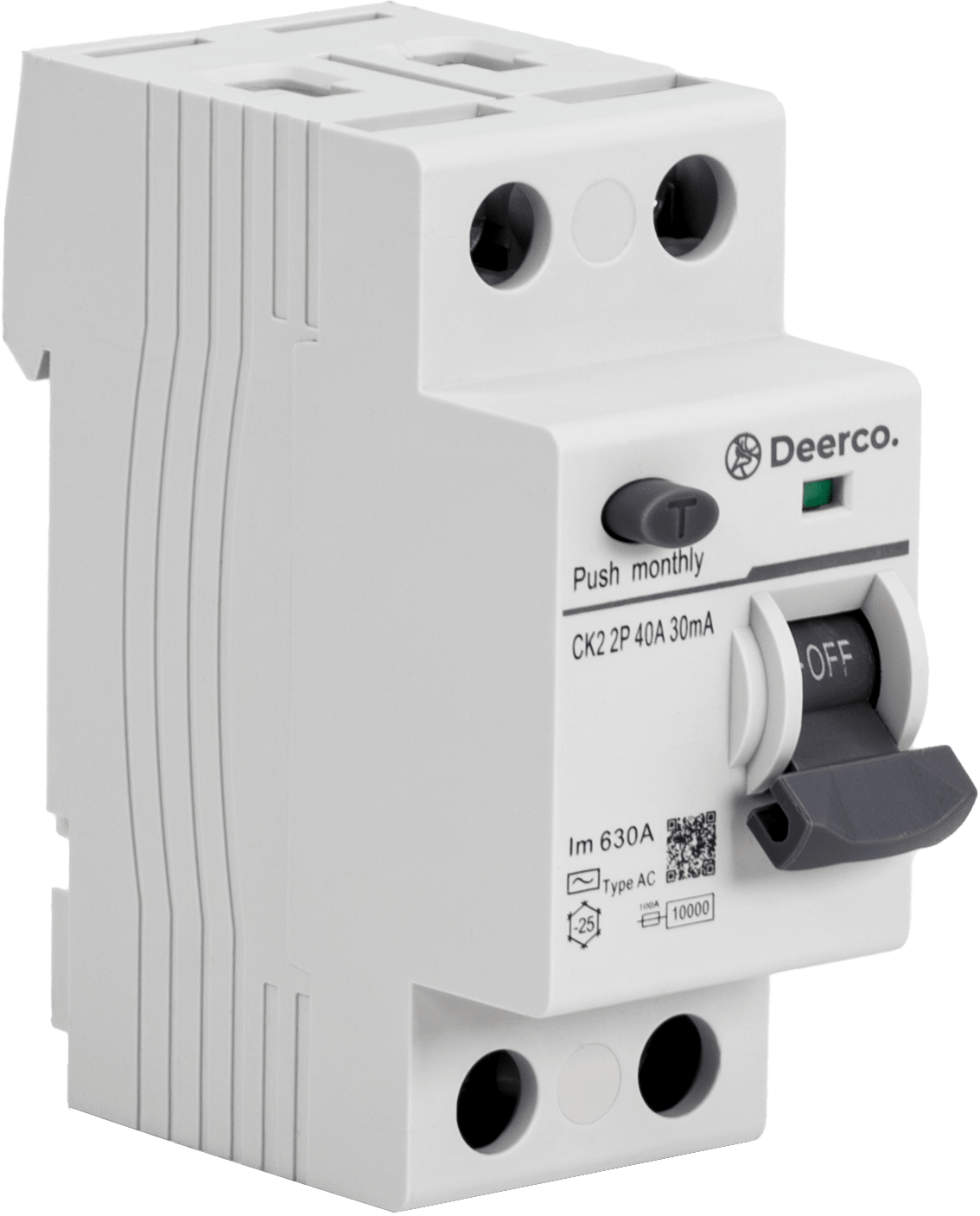 Derko 2 Kutuplu Mekanik Kaçak Akım Koruma Rölesi